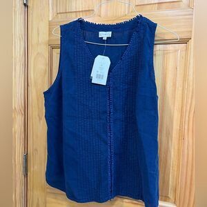 (NWT) Wonderly navy blue women’s size XL tank
